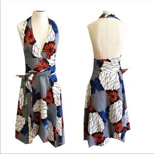 L. A. M. B. Linen halter dress size 8 NWT